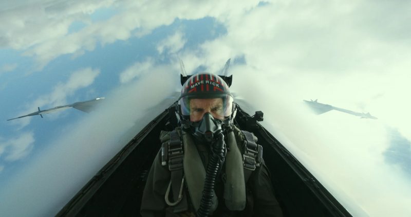 In cockpit view from Top Gun Maverick