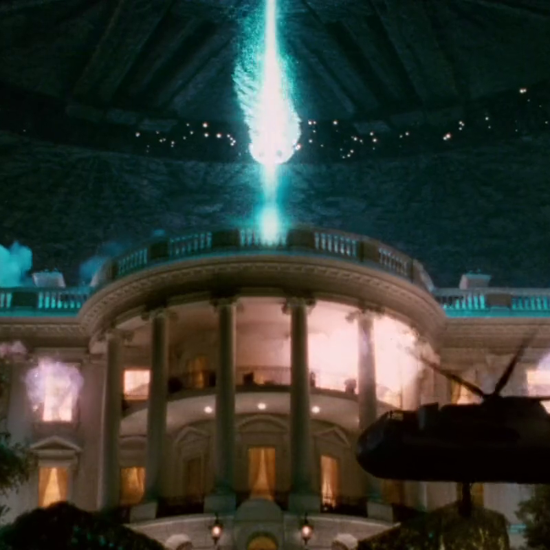The White House gets blowed up in Independence Day (1996)